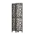 Artiss 4 Panel Room Divider Screen - 162x170cm Clover Black | Eco-Friendly, Portable, Pine Wood Design, Easy Assembly