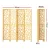 Artiss 4 Panel Room Divider Screen 162x170cm Clover Natural - Eco-Friendly, Portable, and Durable Home Privacy Solution