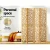 Artiss 4 Panel Room Divider Screen 162x170cm Clover Natural - Eco-Friendly, Portable, and Durable Home Privacy Solution