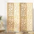 Artiss 4 Panel Room Divider Screen 162x170cm Clover Natural - Eco-Friendly, Portable, and Durable Home Privacy Solution