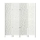 Artiss 4 Panel Clover White Room Divider Screen - Eco-Friendly, Foldable & Portable Privacy Solution