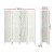 Artiss 4 Panel Clover White Room Divider Screen - Eco-Friendly, Foldable & Portable Privacy Solution Artiss 4 Panel Clover White Room Divider Screen - Eco-Friendly, Foldable & Portable Privacy Solution