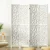 Artiss 4 Panel Clover White Room Divider Screen - Eco-Friendly, Foldable & Portable Privacy Solution