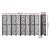 Artiss 8 Panel Clover Black Room Divider, 325x170cm – Eco-Friendly Pine Wood, Foldable, Portable, Crack & Water Resistant