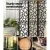 Artiss 8 Panel Clover Black Room Divider, 325x170cm – Eco-Friendly Pine Wood, Foldable, Portable, Crack & Water Resistant