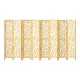 Artiss 8 Panel Room Divider Screen 325x170cm Clover Natural - Pine Wood & Non-Woven Fabric, Eco-Friendly, Foldable