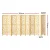 Artiss 8 Panel Room Divider Screen 325x170cm Clover Natural - Pine Wood & Non-Woven Fabric, Eco-Friendly, Foldable