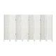 Artiss 8 Panel Room Divider Screen 325x170cm Clover White - Pine Wood, Non-Woven Fabric, Foldable, Eco-Friendly Paint