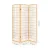 Artiss 3-Panel Room Divider Screen, 131x179cm, Natural Beige - Solid Pine Wood & Eco-Friendly Fabric, Foldable Design