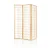 Artiss 3-Panel Room Divider Screen, 131x179cm, Natural Beige - Solid Pine Wood & Eco-Friendly Fabric, Foldable Design