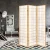 Artiss 3-Panel Room Divider Screen, 131x179cm, Natural Beige - Solid Pine Wood & Eco-Friendly Fabric, Foldable Design