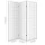 Artiss 3 Panel Room Divider Screen White 131x179cm Solid Pine Wood, Foldable, Eco-Friendly, Non-Woven Fabric