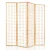 Artiss 4 Panel Room Divider Screen - 174x179cm Natural | Solid Pine Wood | Eco-Friendly Fabric | Foldable Design