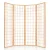 Artiss 4 Panel Room Divider Screen - 174x179cm Natural | Solid Pine Wood | Eco-Friendly Fabric | Foldable Design