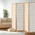 Artiss 4 Panel Room Divider Screen - 174x179cm Natural | Solid Pine Wood | Eco-Friendly Fabric | Foldable Design