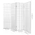 Artiss 4 Panel Room Divider Screen, White, 174x179cm – Solid Pine Wood, Eco-Friendly, Foldable, Oriental Design