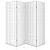 Artiss 4 Panel Room Divider Screen, White, 174x179cm – Solid Pine Wood, Eco-Friendly, Foldable, Oriental Design