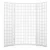 Artiss 4 Panel Room Divider Screen, White, 174x179cm – Solid Pine Wood, Eco-Friendly, Foldable, Oriental Design