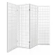 Artiss 4 Panel Room Divider Screen, White, 174x179cm – Solid Pine Wood, Eco-Friendly, Foldable, Oriental Design