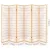 Artiss 6-Panel Room Divider Screen, Natural - Solid Pine & Non-Woven Fabric, 261x179cm, Eco-Friendly & Foldable Design