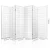 Artiss 6-Panel Room Divider, White, 261x179cm – Eco-Friendly, Solid Pine & Non-Woven Fabric, Foldable Privacy Screen