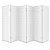 Artiss 6-Panel Room Divider, White, 261x179cm – Eco-Friendly, Solid Pine & Non-Woven Fabric, Foldable Privacy Screen