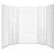 Artiss 6-Panel Room Divider, White, 261x179cm – Eco-Friendly, Solid Pine & Non-Woven Fabric, Foldable Privacy Screen