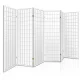 Artiss 6-Panel Room Divider, White, 261x179cm – Eco-Friendly, Solid Pine & Non-Woven Fabric, Foldable Privacy Screen