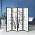 Artiss 4 Panel Shoji Room Divider Screen, 174x179cm, Bamboo Design, Black, Solid Pine Wood, Foldable, Eco-Friendly Artiss 4 Panel Shoji Room Divider Screen, 174x179cm, Bamboo Design, Black, Solid Pine Wood, Foldable, Eco-Friendly
