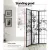 Artiss 4 Panel Shoji Room Divider Screen, 174x179cm, Bamboo Design, Black, Solid Pine Wood, Foldable, Eco-Friendly