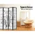 Artiss 8-Panel Room Divider Screen - 348x179cm, Japanese Style, Bamboo Design, Pine Wood Frame, Foldable, Black/White