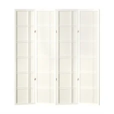 Artiss 4 Panel Room Divider Screen Nova White - Eco-Friendly, Portable, Foldable Privacy Solution for Any Space