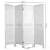 Artiss 4 Panel Room Divider Screen - 163x170cm, White, Eco-Friendly Paulownia Wood, Foldable & Durable Design