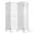 Artiss 4 Panel Room Divider Screen - 163x170cm, White, Eco-Friendly Paulownia Wood, Foldable & Durable Design