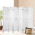 Artiss 6 Panel Room Divider Screen 245x170cm White - Solid Paulownia Wood, Eco-Friendly, Foldable, Waterproof Design