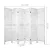 Artiss 6 Panel Room Divider Screen 245x170cm White - Solid Paulownia Wood, Eco-Friendly, Foldable, Waterproof Design