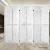 Artiss 6 Panel Room Divider Screen 245x170cm White - Solid Paulownia Wood, Eco-Friendly, Foldable, Waterproof Design