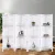 Artiss 8 Panel Room Divider Screen 326x170cm - White, Solid Paulownia Wood, Foldable, Eco-Friendly, with Shelves