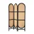 Artiss 3 Panel Room Divider Screen 151x180cm - Paulownia Wood & Rattan, Foldable Privacy Screen for Home & Office