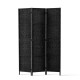 Artiss 3 Panel Room Divider 123x170cm, Woven Black, Eco-friendly Pine Wood, Foldable, Waterproof, Elegant Design Artiss 3 Panel Room Divider 123x170cm, Woven Black, Eco-friendly Pine Wood, Foldable, Waterproof, Elegant Design