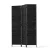 Artiss 3 Panel Room Divider 123x170cm, Woven Black, Eco-friendly Pine Wood, Foldable, Waterproof, Elegant Design