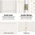 Artiss 4 Panel Room Divider Screen 163x170cm - White Woven Rattan Look, Poplar Wood, Foldable, Eco-Friendly Design