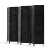 Artiss 6 Panel Room Divider Screen 245x170cm, Black - Eco-Friendly, Hand-Woven, New Zealand Pine, Foldable & Durable