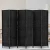 Artiss 6 Panel Room Divider Screen 245x170cm, Black - Eco-Friendly, Hand-Woven, New Zealand Pine, Foldable & Durable