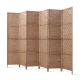 Artiss 6 Panel Room Divider Screen 245x170cm - Natural Woven Design, Eco-Friendly, Foldable & Durable