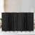 Artiss 8-Panel Room Divider Screen 326x170cm, Woven Black, Poplar Wood, Eco-Friendly, Foldable, Water-Resistant