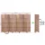Artiss 8 Panel Room Divider Screen, 326x170cm, Woven Natural, Poplar Frame, Eco-Friendly, Foldable, Lightweight Design