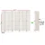 Artiss 8 Panel Room Divider, 326x170cm, Woven White, Poplar Wood, Hand-Woven, Eco-Friendly, Foldable, Lightweight
