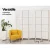 Artiss 8 Panel Room Divider, 326x170cm, Woven White, Poplar Wood, Hand-Woven, Eco-Friendly, Foldable, Lightweight