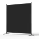 Artiss 175x180cm Black Fabric Room Divider Screen – Portable, Durable Metal Frame, Washable, Perfect for Home/Office